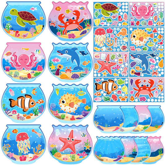 80UncleKimby pink under the sea fishbowl background for kid-friendly crafts.