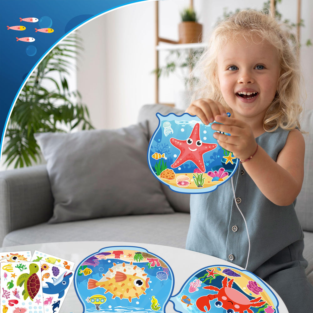 80UncleKimby fishbowl backgrounds sized 6-7 by 7-5 inches for simple crafts