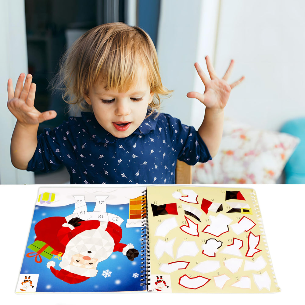 90shine Christmas-patterns sticker book offers festive fun for kids.