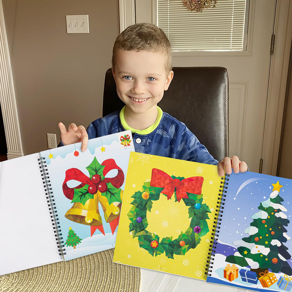 90shine Christmas sticker paint book christmas-tree page for seasonal decorating ideas