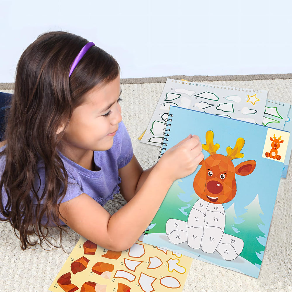 90shine Christmas sticker paint book gingerbread-house page for tasty-themed crafts