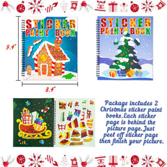 90shine Christmas sticker paint book gnome page for playful holiday art sessions
