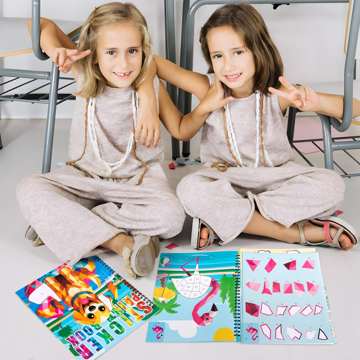 Classroom activity image featuring 90shine materials ready for group play.