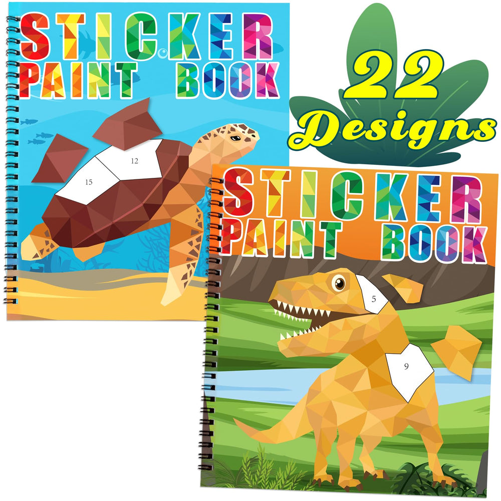 90shine dinosaur-underwater sticker book cover with vibrant designs for imaginative play.