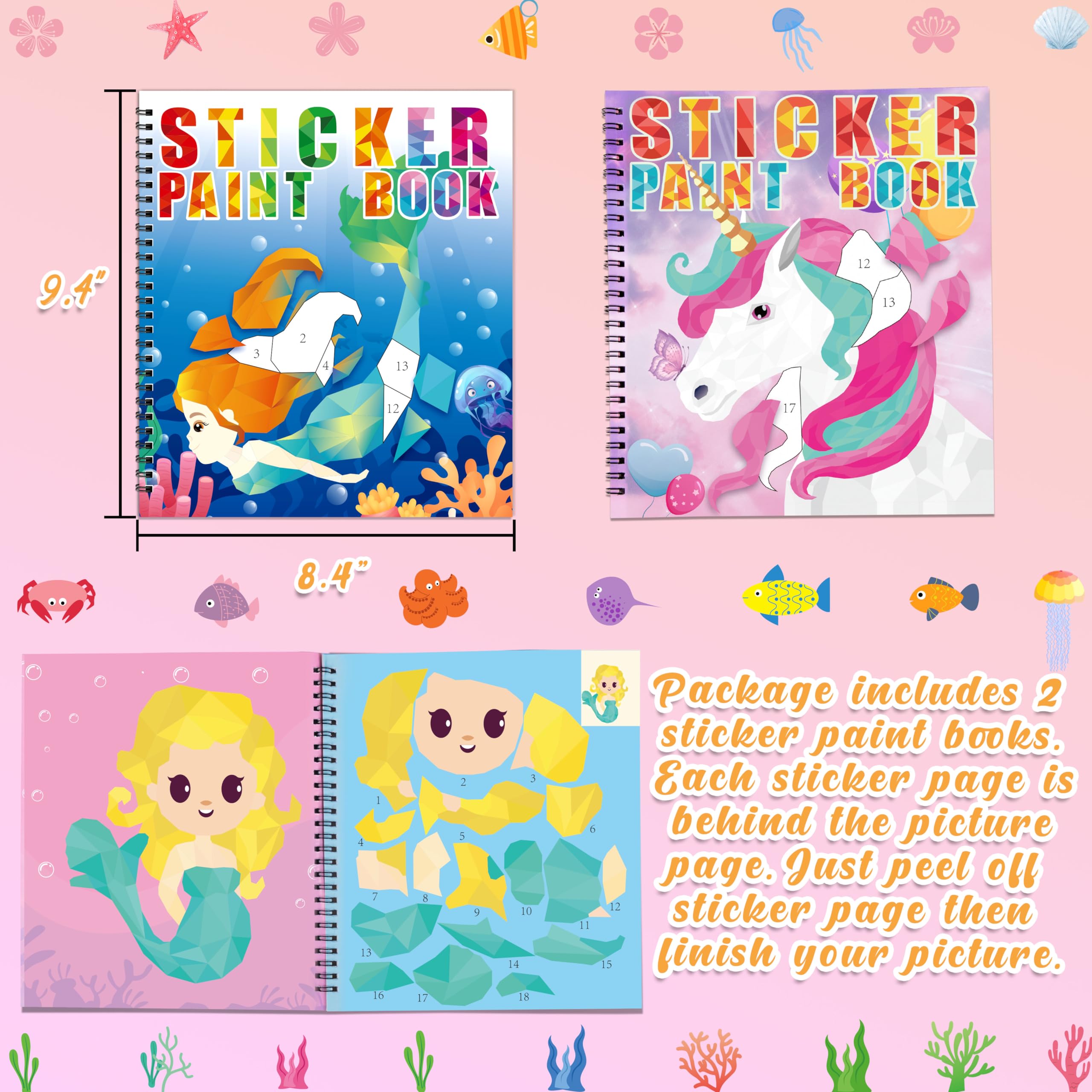 90shine horned-horse sticker illustration sparks magical pretend play adventures