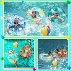 90shine luau pool float hibiscus design adds festive flair for gatherings.