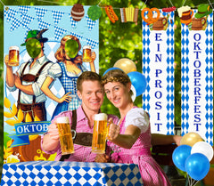 90shine Oktoberfest door banner A welcomes guests with Bavarian flair