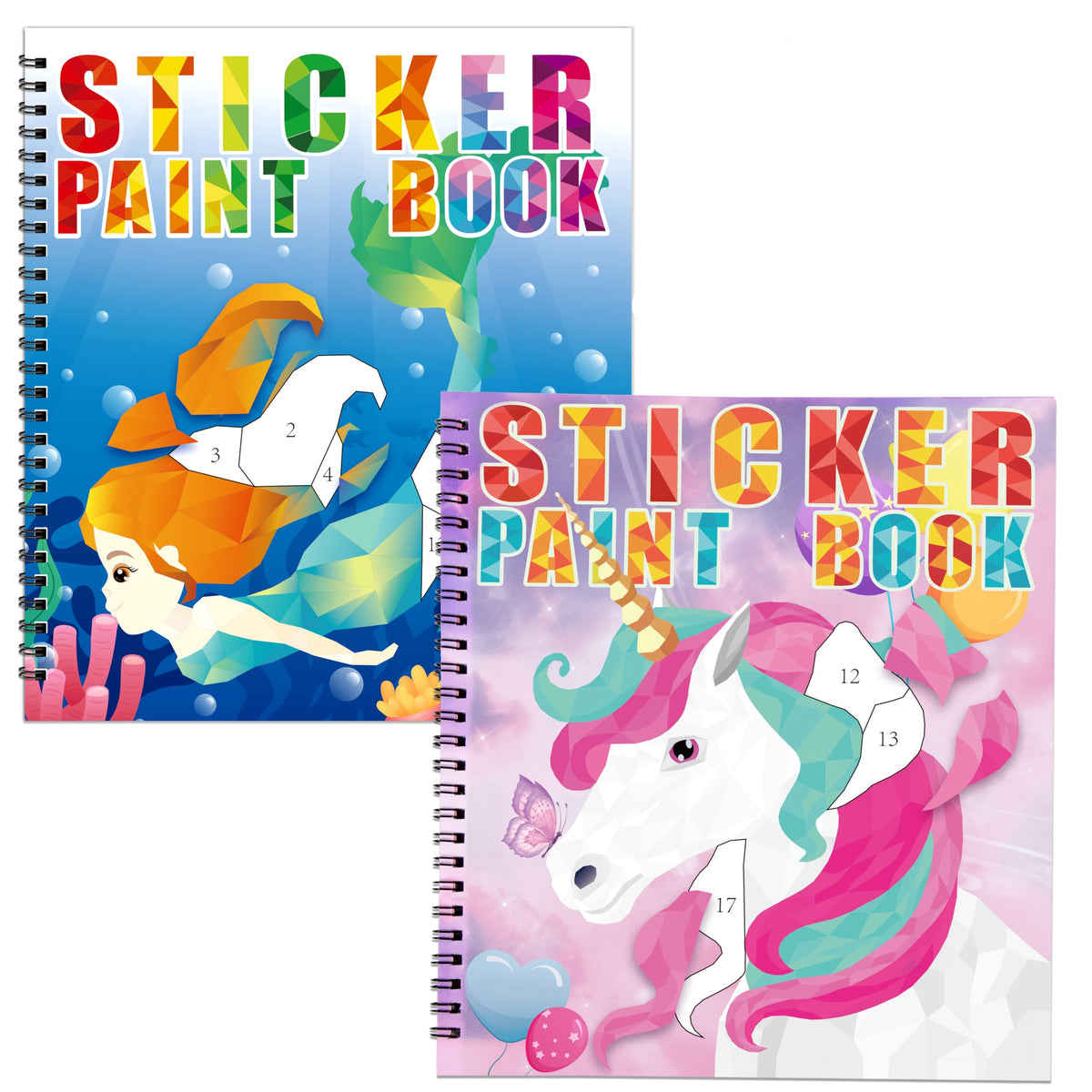 90shine sea-maid sticker book cover invites imaginative play and color storytelling