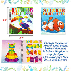 90shine sticker book dolphin rainbow scene aids focus through interactive sticker activity