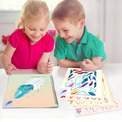 90shine sticker book diamond design promotes precision placement and focus during activity.