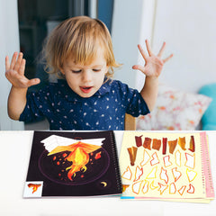 90shine sticker book ice-cream design makes sensory play sweet and engaging.