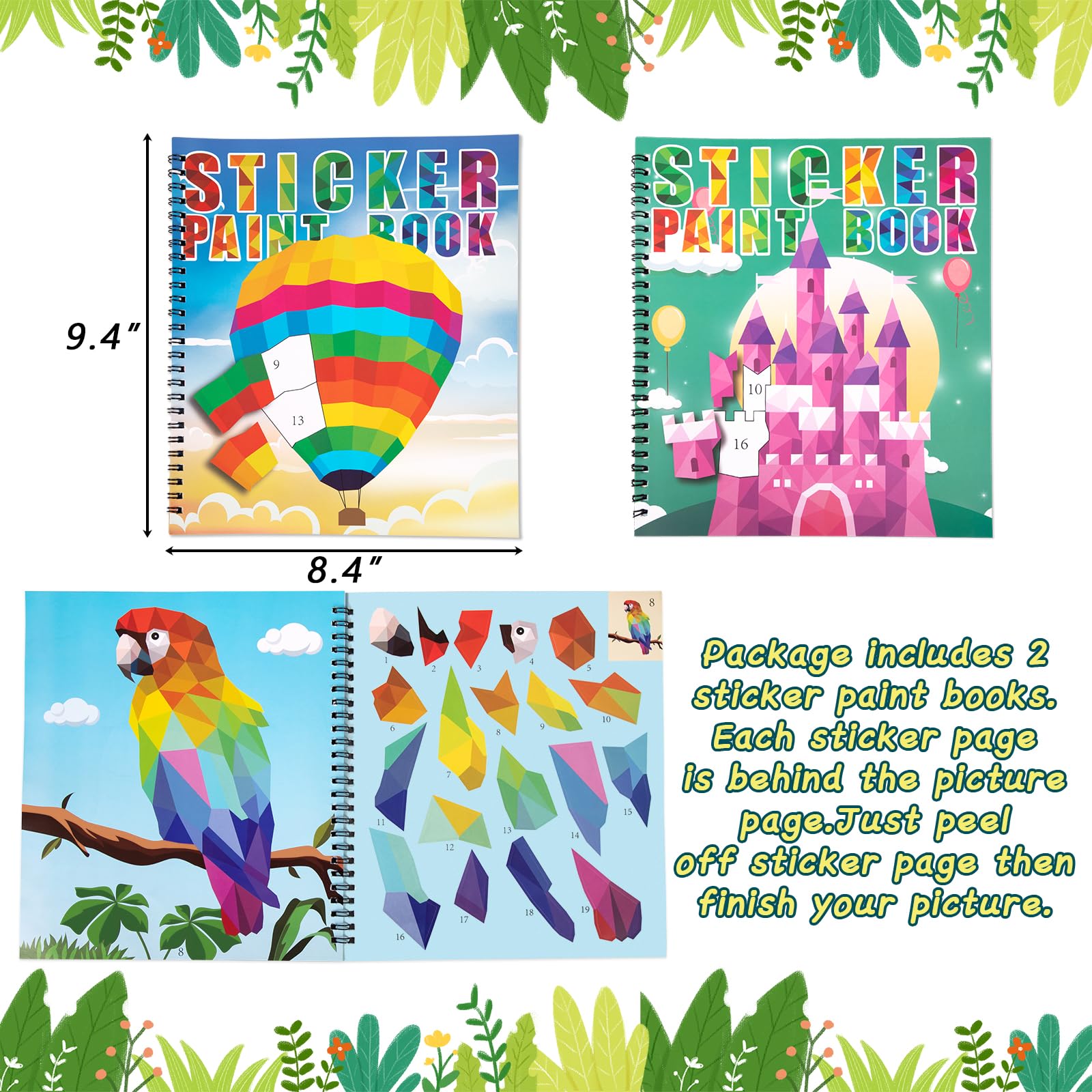 90shine sticker book lollipop design invites playful patterning and fine motor practice.