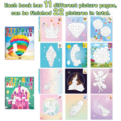 90shine sticker book mountain design inspires adventurous storytelling while decorating each page.