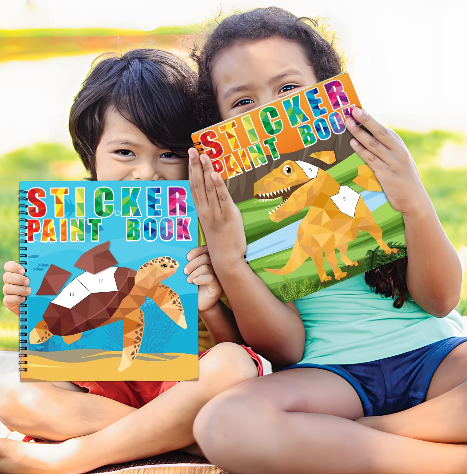 90shine sticker book tear-out pages ready for display of finished artworks.