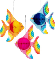 90shine tropical fish centerpiece close view shows vibrant colors for festive under the sea decor