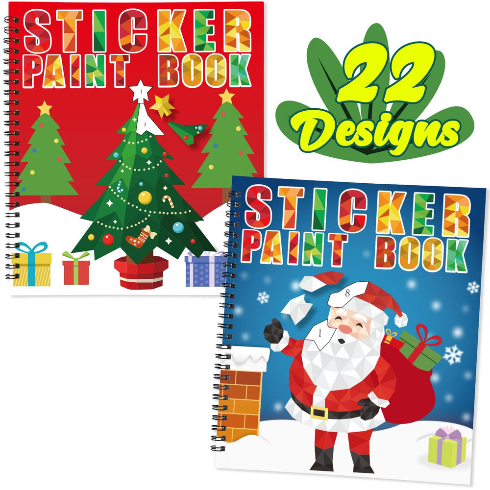 90shine two-pack sticker paint books invite creative play for kids.