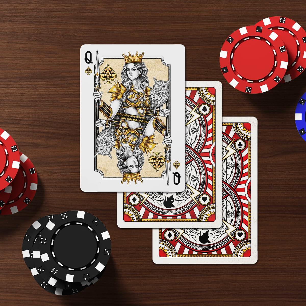 99FOX Mythology Deities playing cards closeup artwork showcasing gods and goddesses