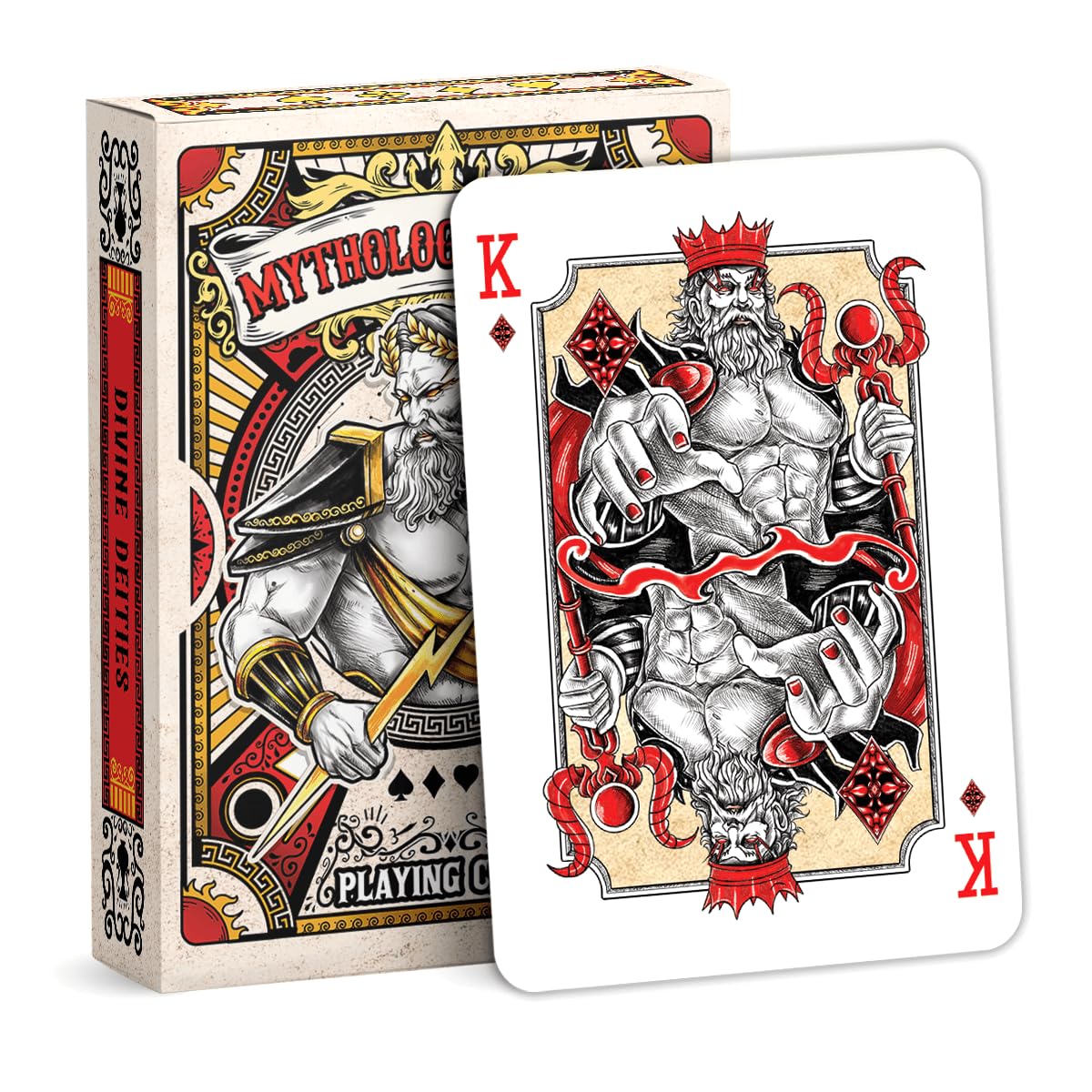99FOX Mythology Deities playing cards front design for immersive game nights