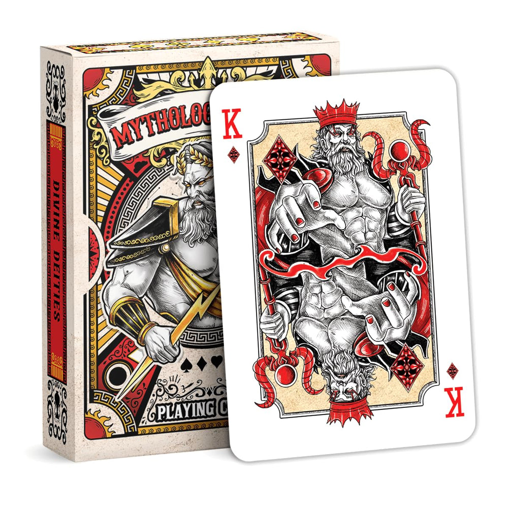 99FOX Mythology Deities playing cards front design for immersive game nights