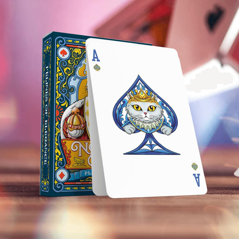 Versatile deck suitable for poker, blackjack, and family game sessions