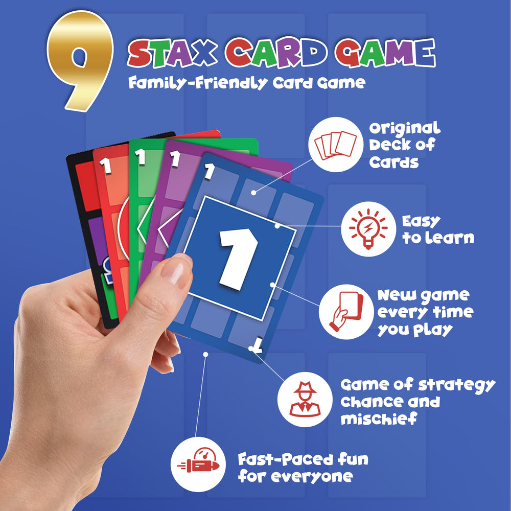 Nine stacks setup shown for strategic start in 9Stax.