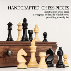 A&A triple-weighted pieces provide stable, confident play during games.