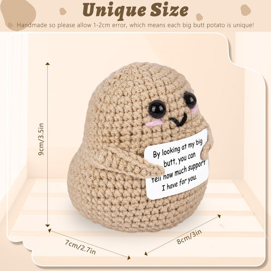 A AIFAMY crochet potato handcrafted texture highlights warmth and handmade quality.