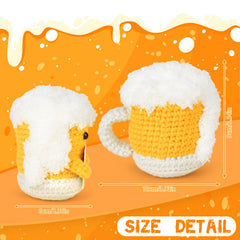 A AIFAMY funny beer crochet toy brightens gifts and conversations