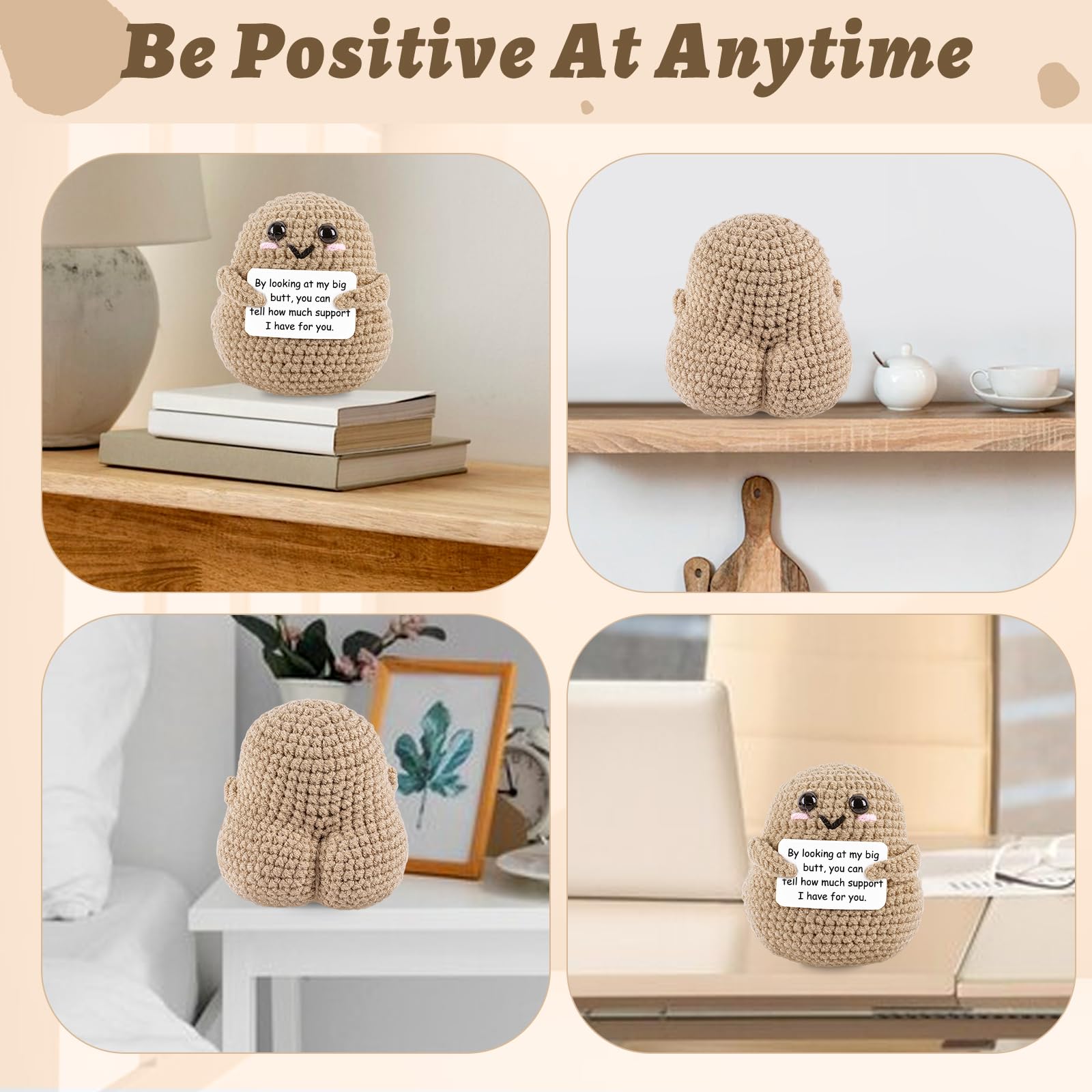 A AIFAMY big butt potato on an office desk adds whimsy and smiles.