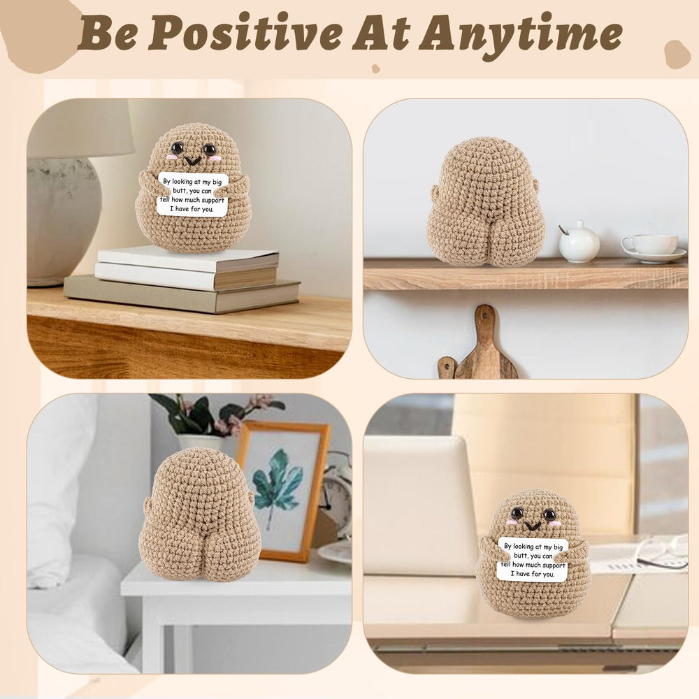 A AIFAMY big butt potato on an office desk adds whimsy and smiles.