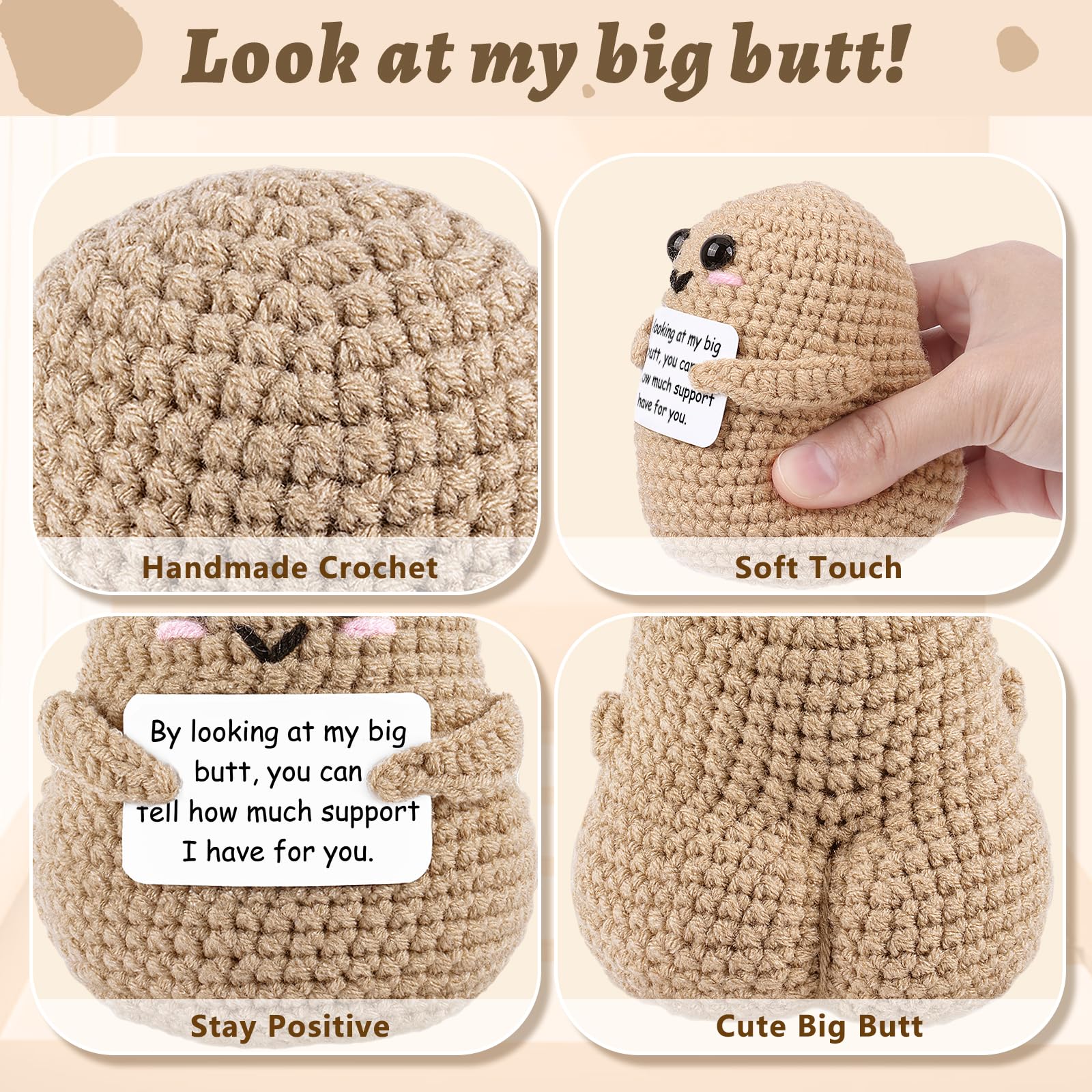 A AIFAMY big butt potato car decor ready to brighten your ride.