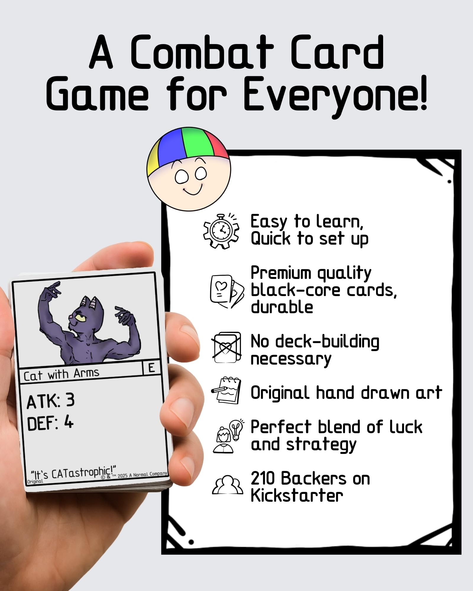 A Normal Card Game cards on table enabling quick setup and lively chaos.