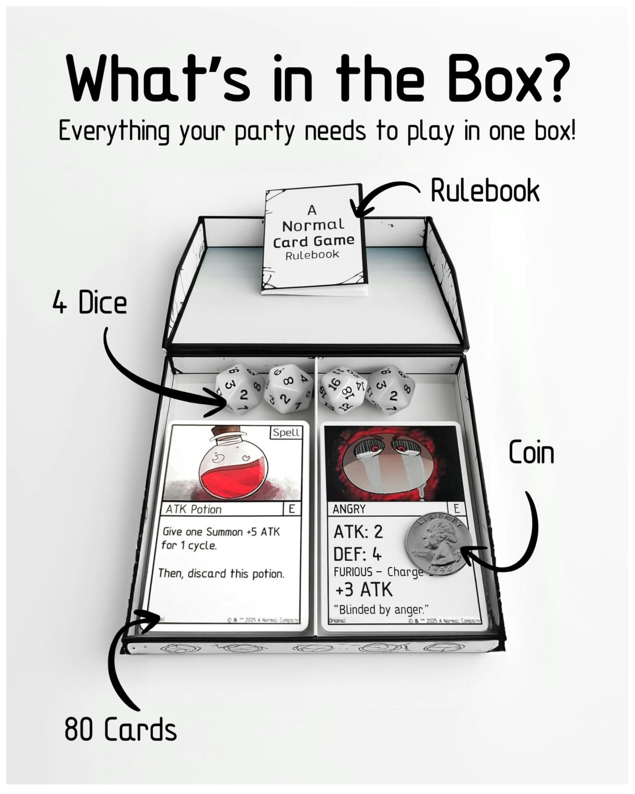 A Normal Card Game compact travel case highlighting on-the-go entertainment anywhere.