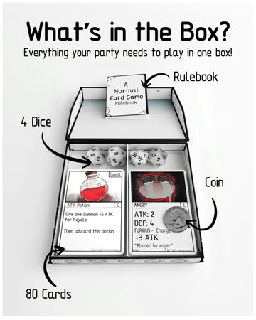A Normal Card Game compact travel case highlighting on-the-go entertainment anywhere.