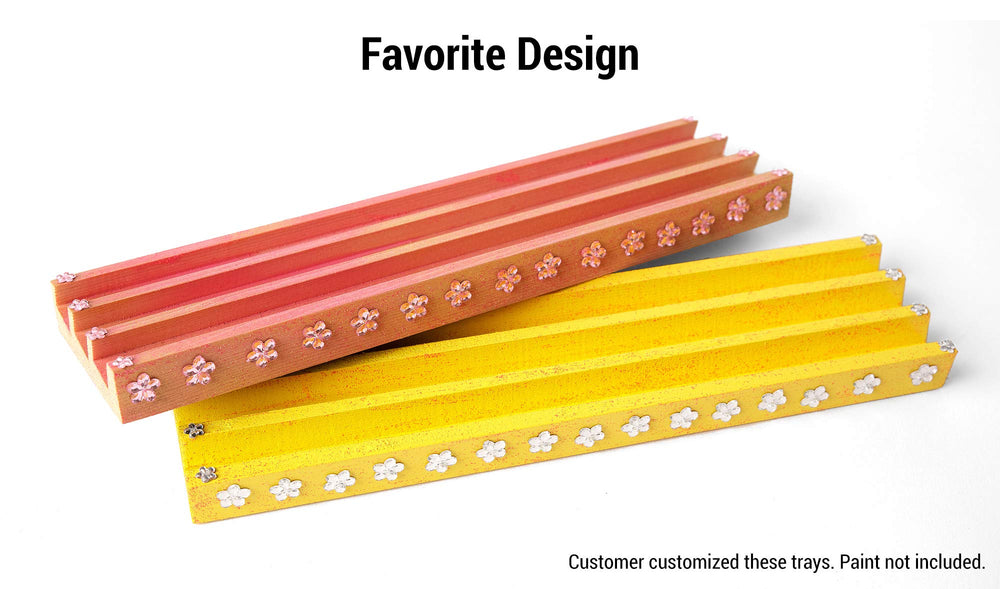 A Whole Lot Of Happy domino tray durable wood design