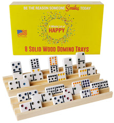 A Whole Lot Of Happy domino tray wooden collection for durable family games