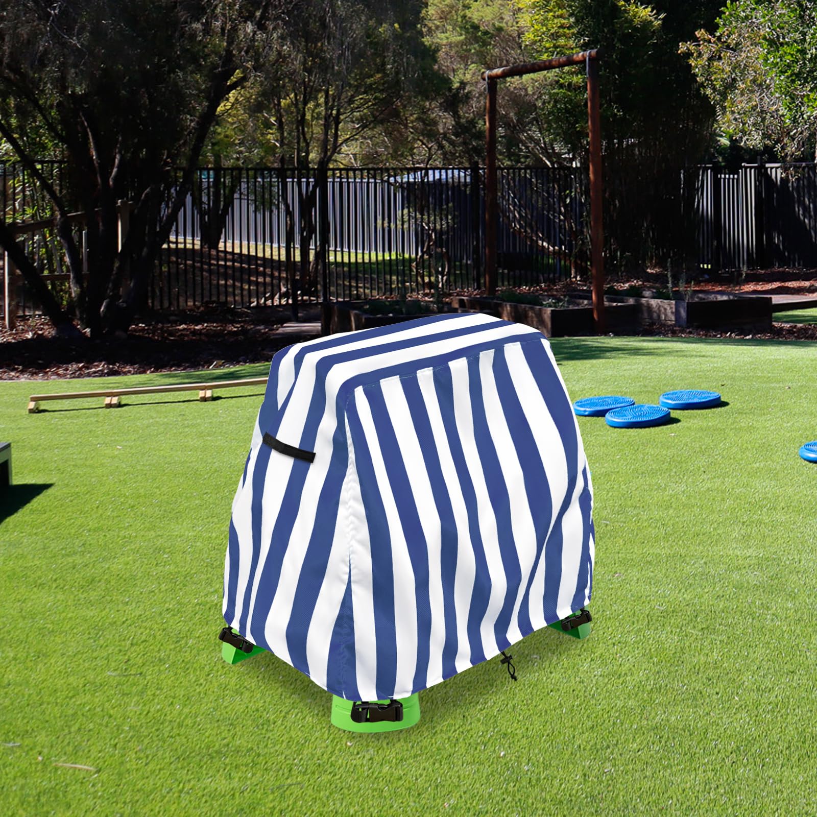 Aacabo water table cover shields from leaves and dust to preserve play space.
