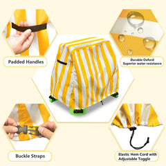 Aacabo water-table-cover-waterproof-base-coat shields water toys from rain and dust.