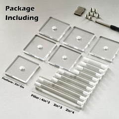 AAiphuwew combat riser 2in plate supports multi character layouts without clutter