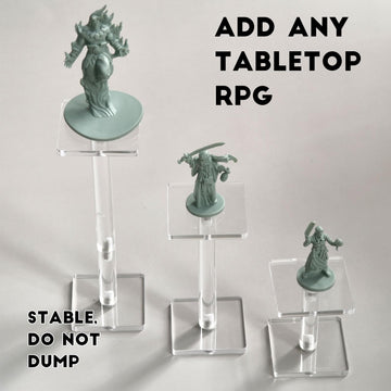 AAiphuwew combat riser 4in stand raises larger figures with stable height