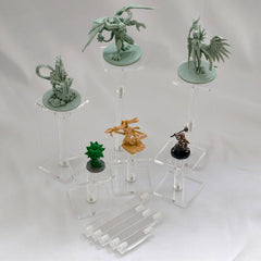 AAiphuwew combat risers 6pcs set elevates flying miniatures with clear visibility on map
