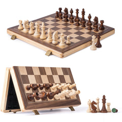 A&amp;A magnetic weighted pieces stay in place during travel and play.