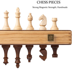 A&A natural mahogany and maple squares support balanced placement