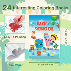 Aannanl 24 mini coloring set with mermaids for dreamy scenes and detailed work