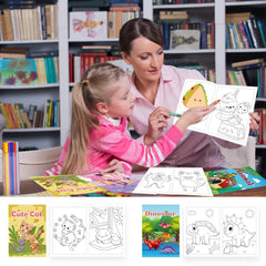 Aannanl 24 mini coloring set with pets to help kids relax and draw daily