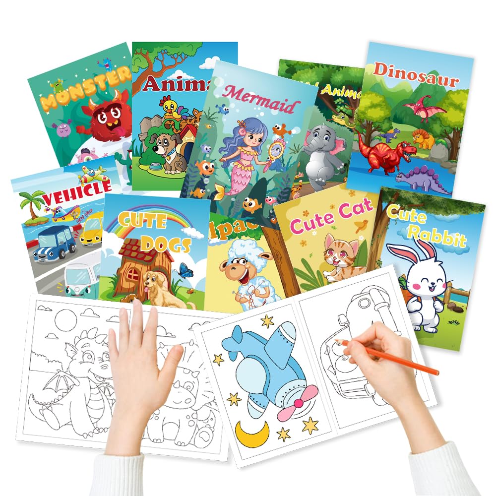 Aannanl 24 mini coloring set featuring wildlife to boost focus and creativity