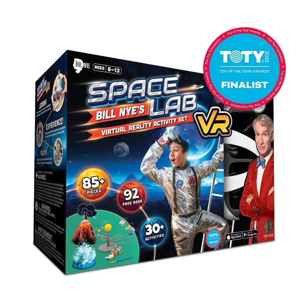 Abacus Brands Bill Nye Space packaging on display for easy setup