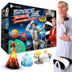 Bill Nye Space book and kit on display for guided STEM learning