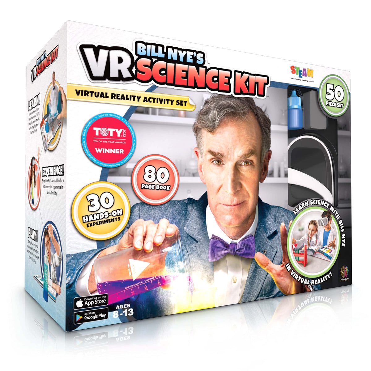 Abacus Brands Bill Nye VR lab setup image shows immersive science exploration.