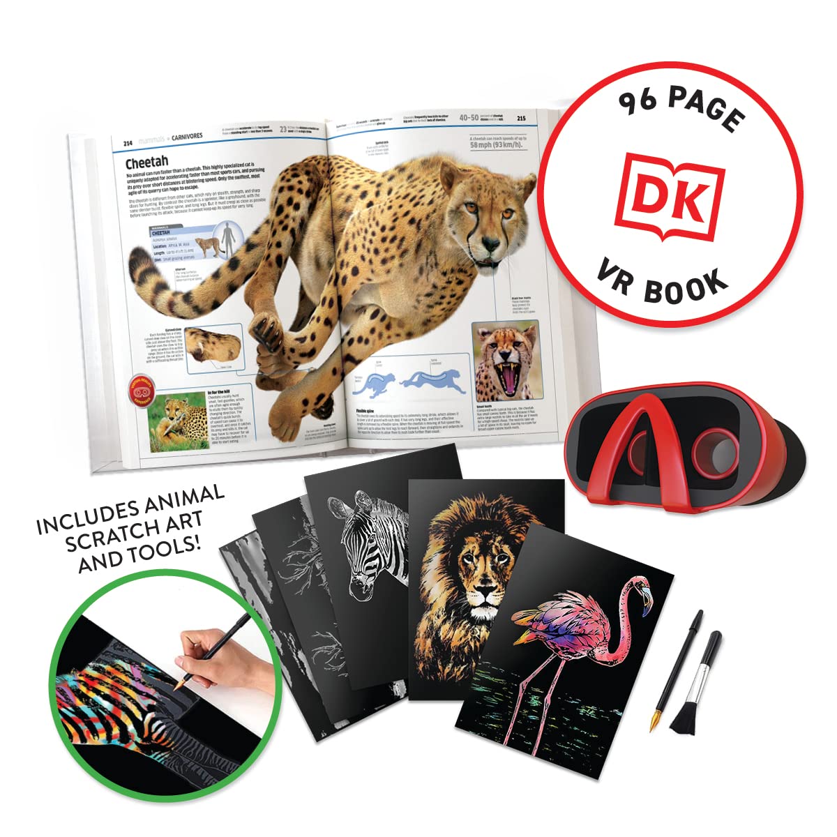 Abacus Brands illustrated interactive VR book pages bring wildlife scenes to life for curious minds